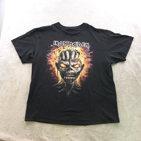 Iron Maiden Men's T-Shirt Large Book of Souls 2016 North America Tour - Picture 8 of 9